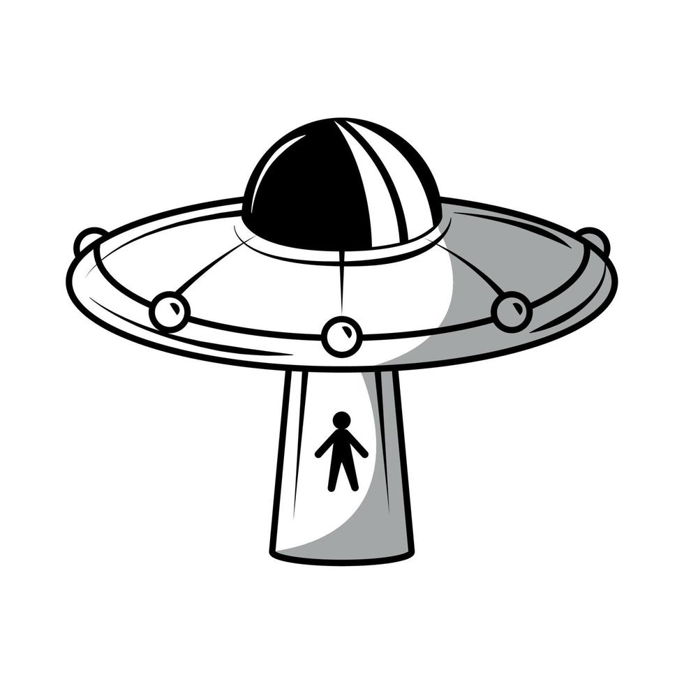 ruimte ufo ontvoering vector