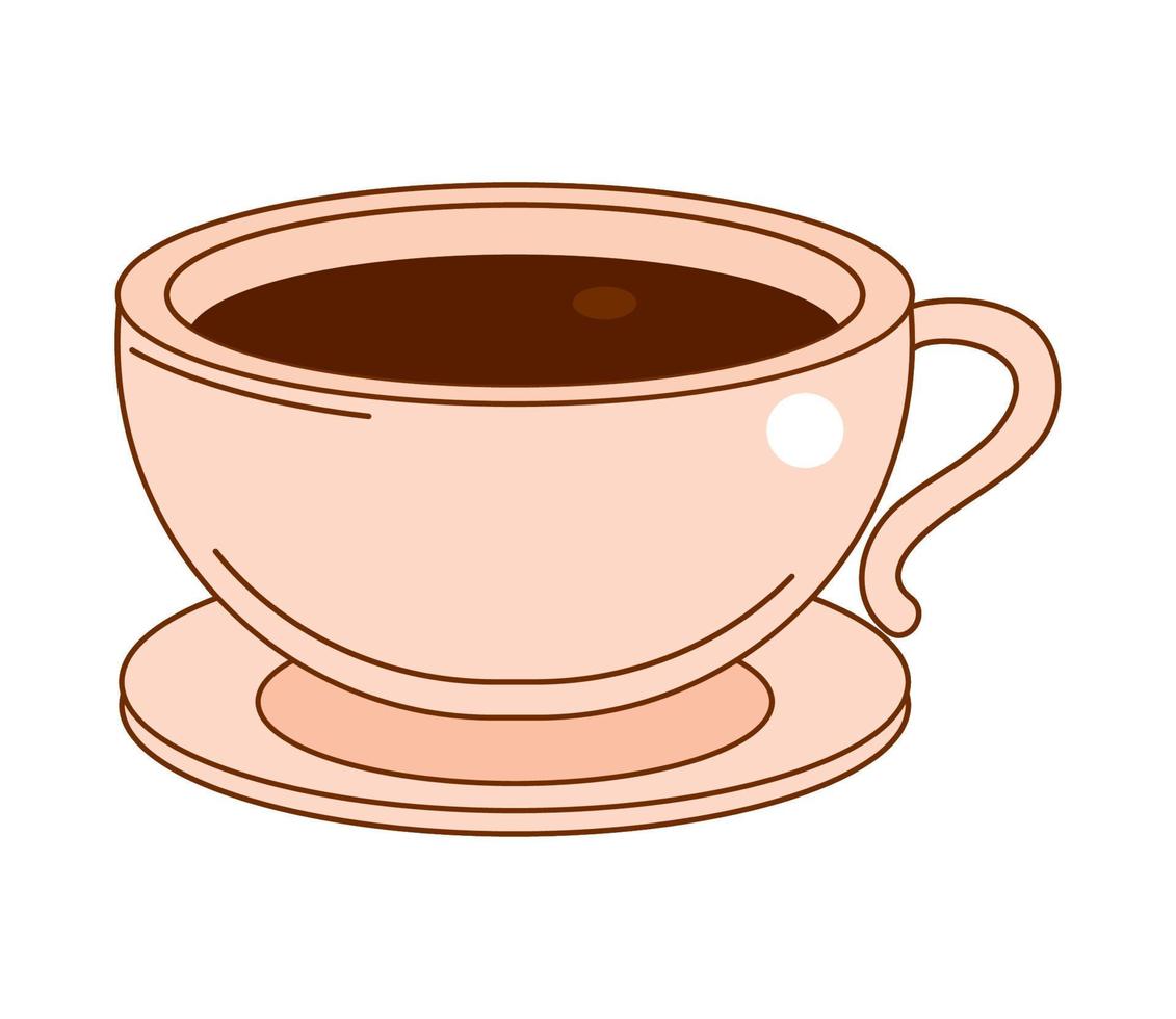kop koffie vector