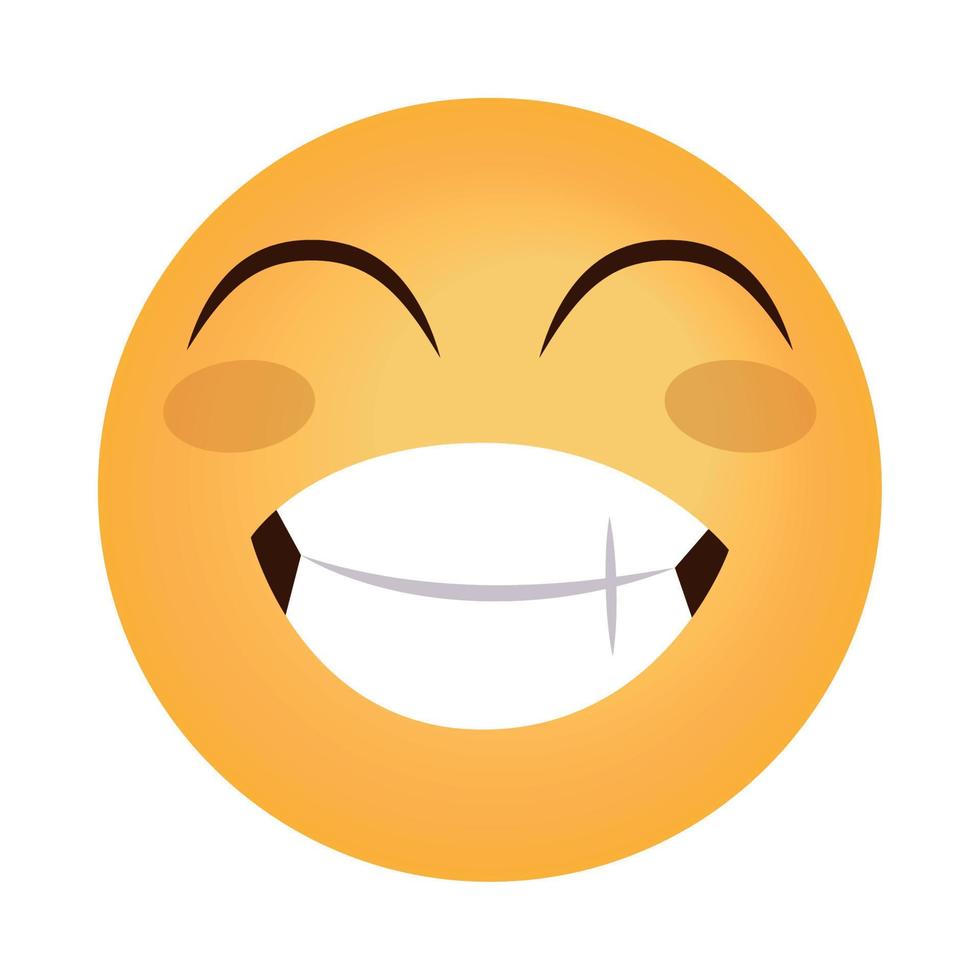 emoji glimlachen gelukkig vector