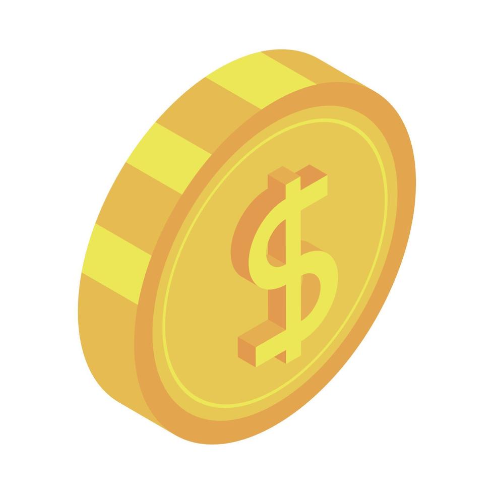 geld munt pictogram vector