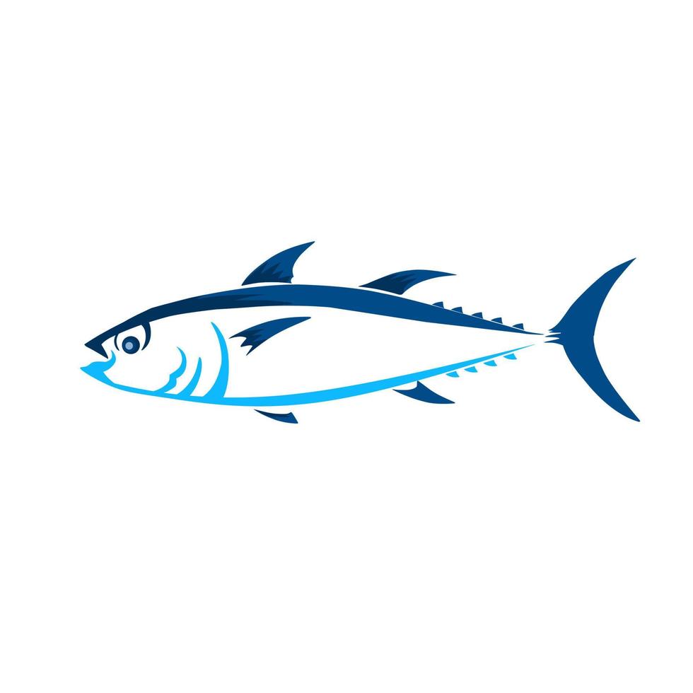 illustratie vector grafisch van tonijn vis perfect voor concept icoon zeevruchten