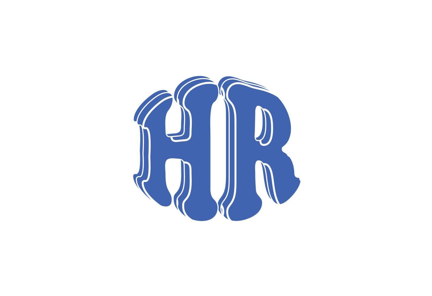 brief hr logo en icoon ontwerp sjabloon vector