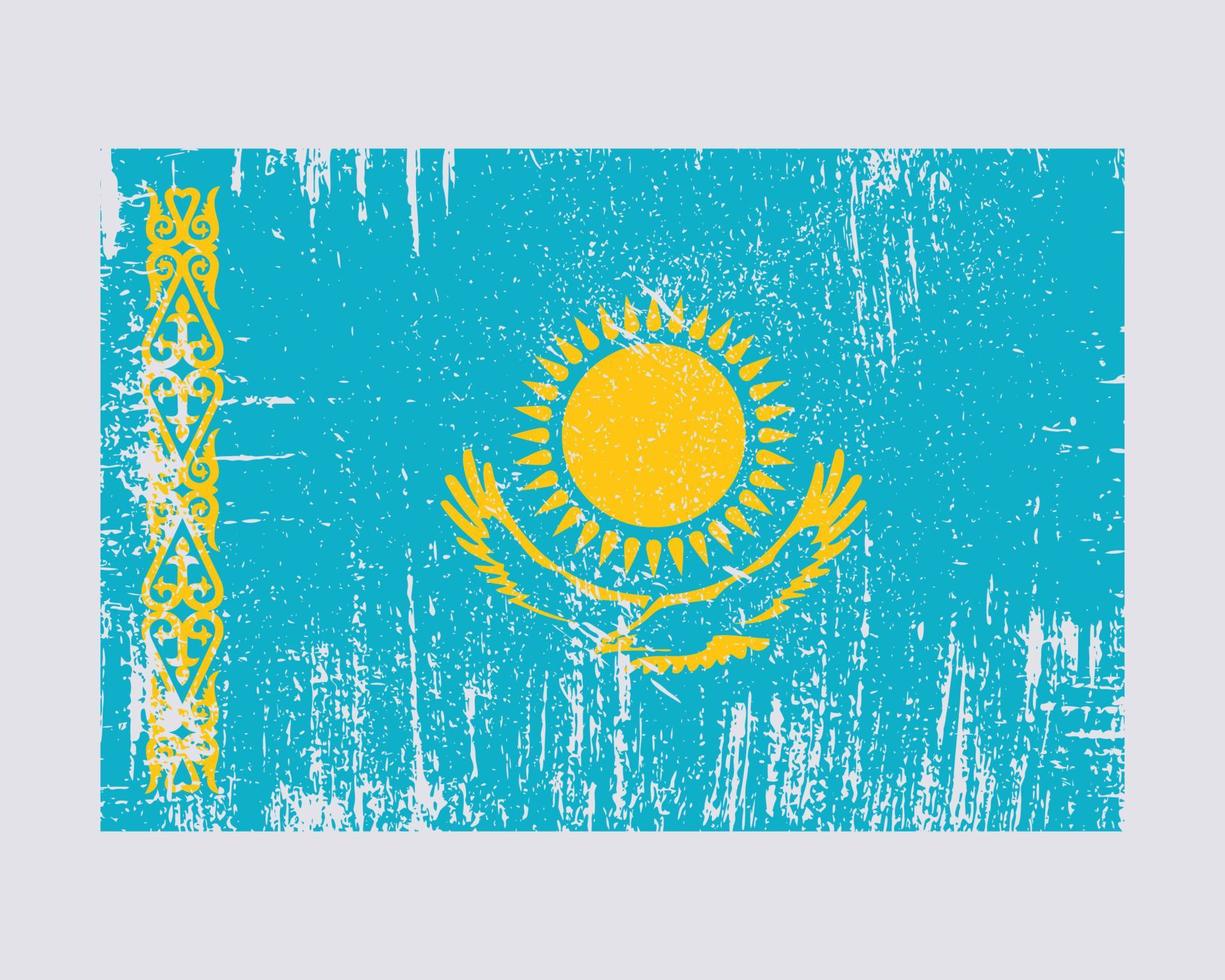 vlag van kazachstan vector