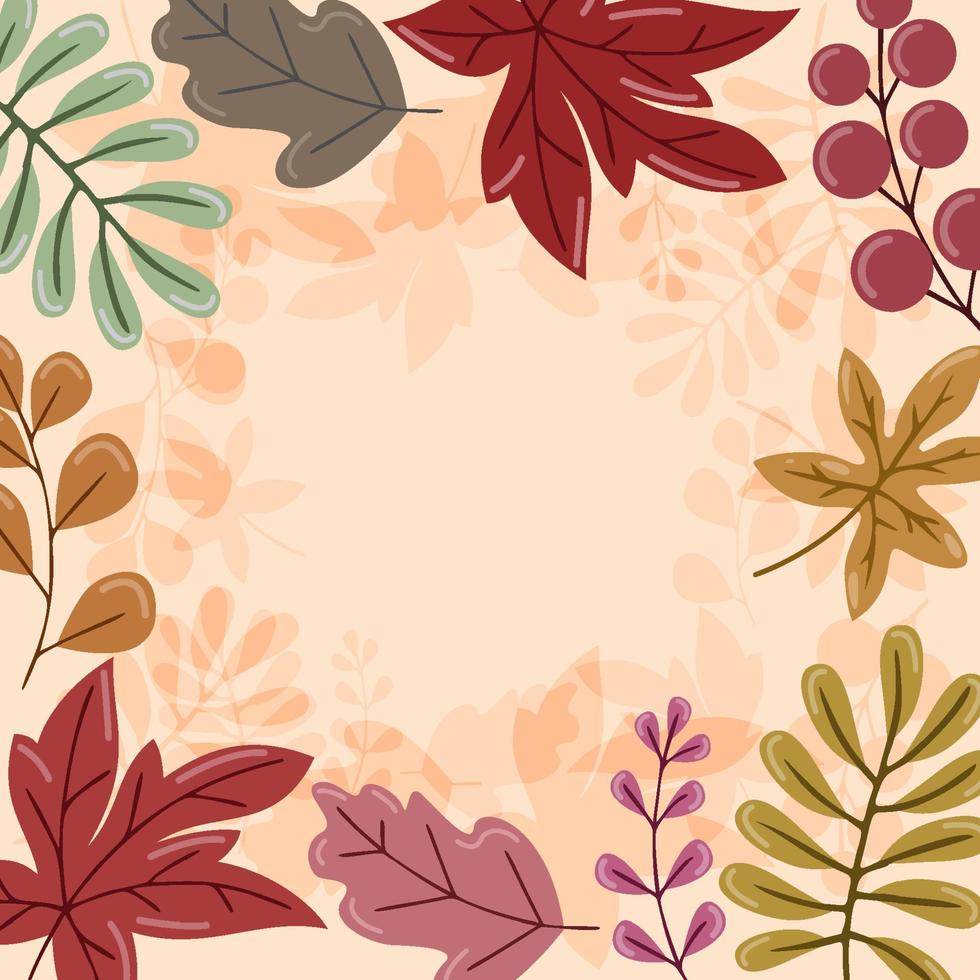 herfst bloemen achtergrond vector