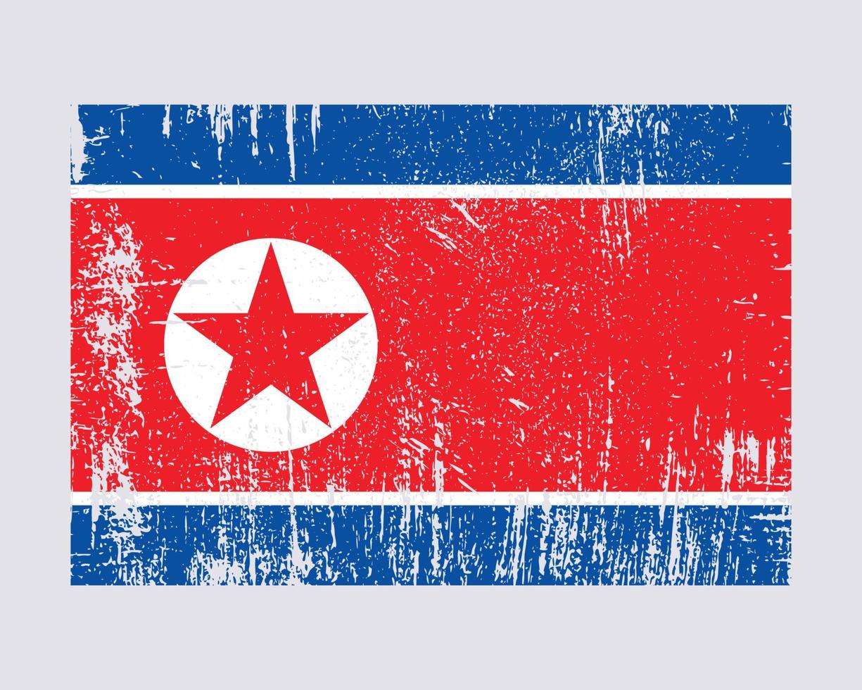 vlag van noord-korea vector