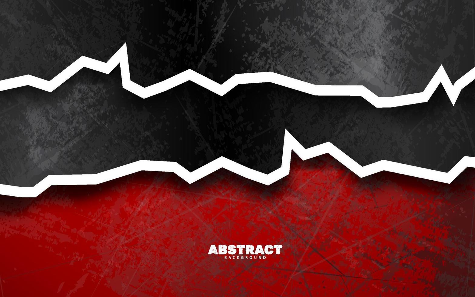 gescheurd papier abstract grunge structuur zwart en rood kleuren achtergrond vector