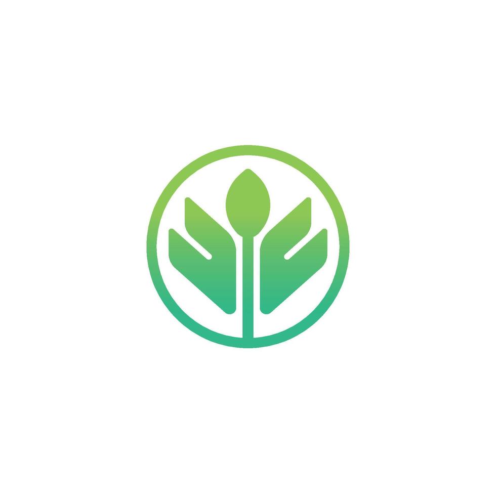 blad icoon logo, eco blad logo vector