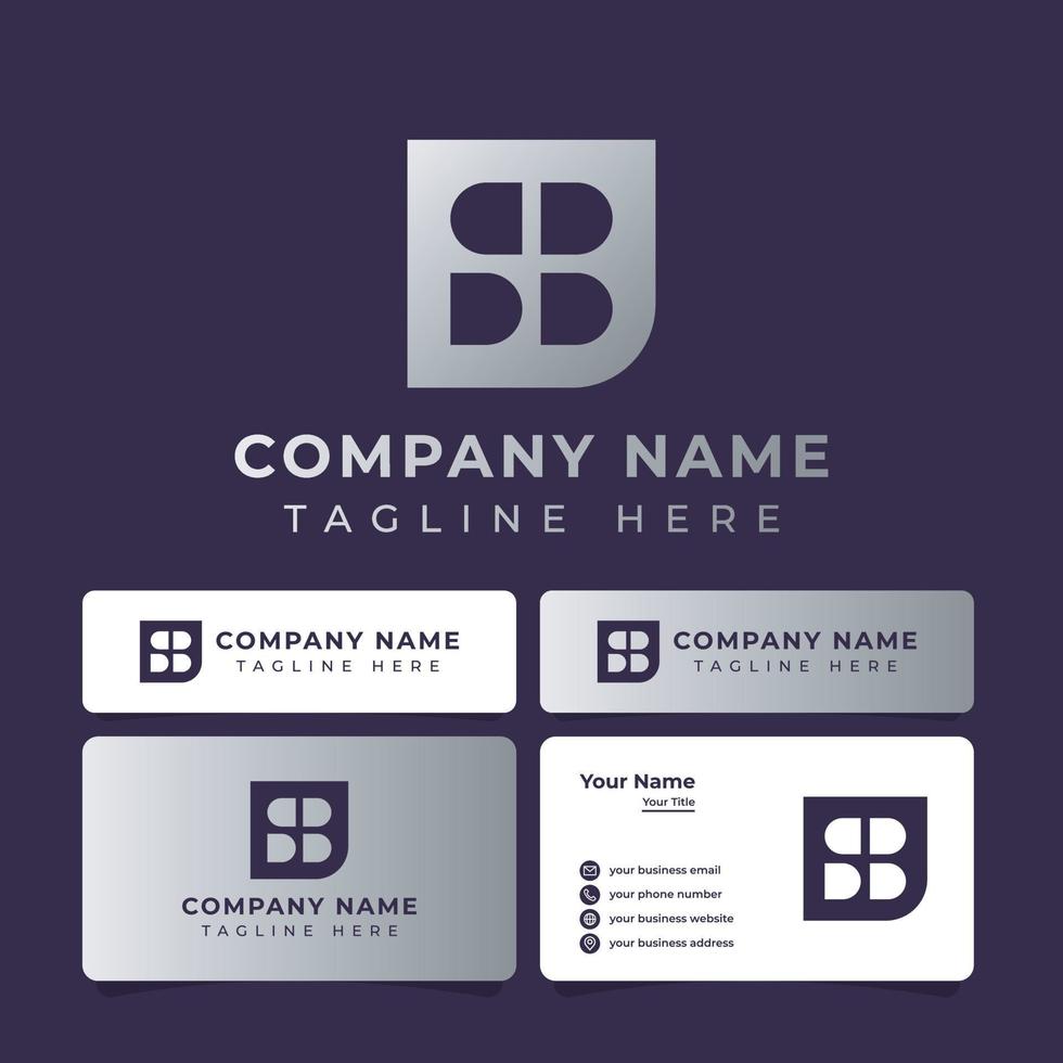 brief sb monogram logo, geschikt voor ieder bedrijf met sb of bs initialen. vector
