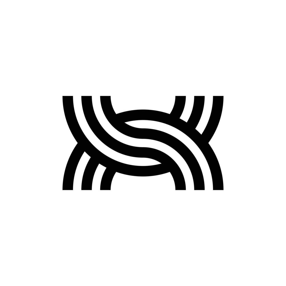 modern brief X monogram logo ontwerp vector