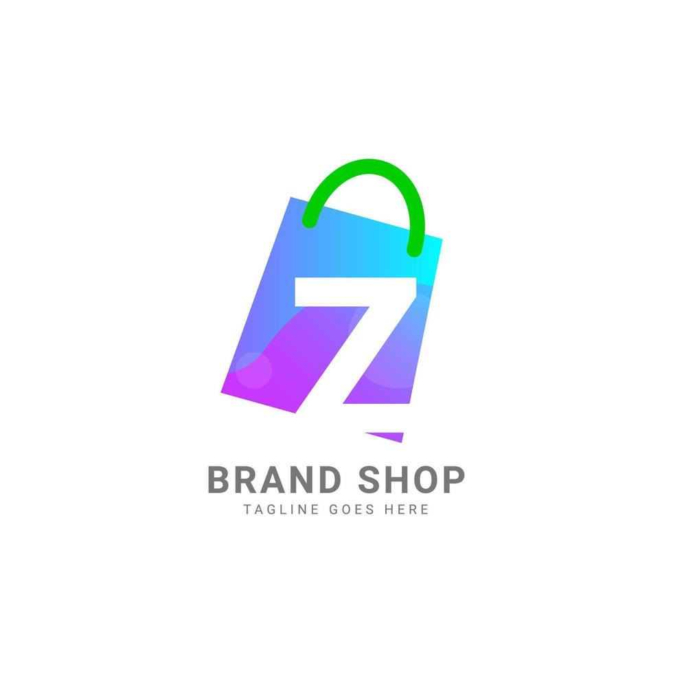 brief z modieus boodschappen doen zak vector logo ontwerp element