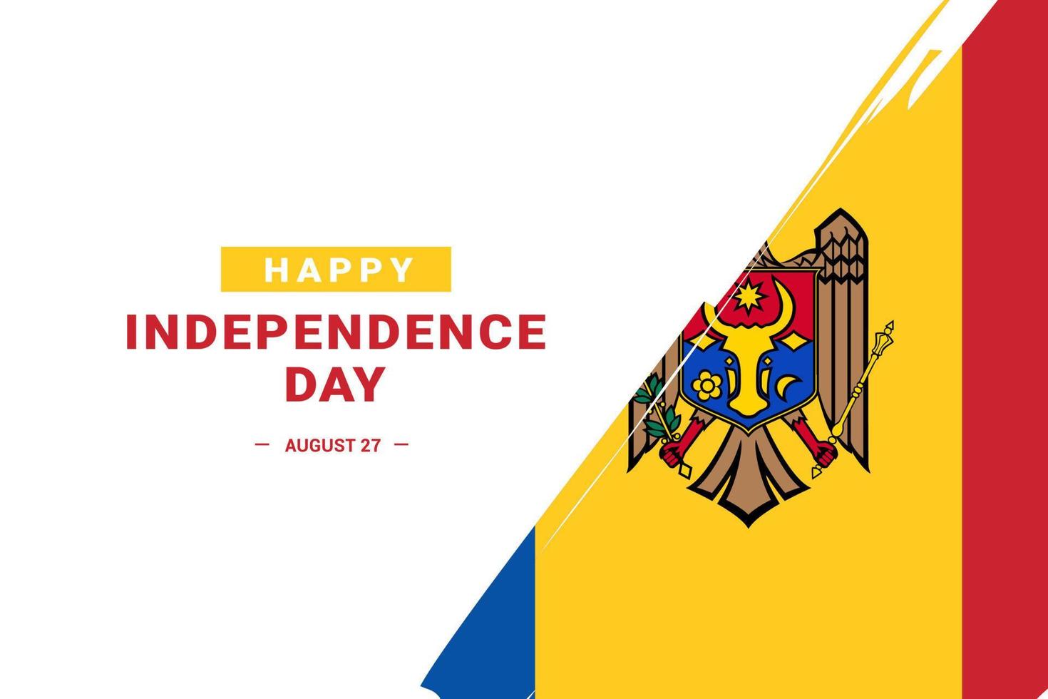 Moldavië Onafhankelijkheidsdag vector