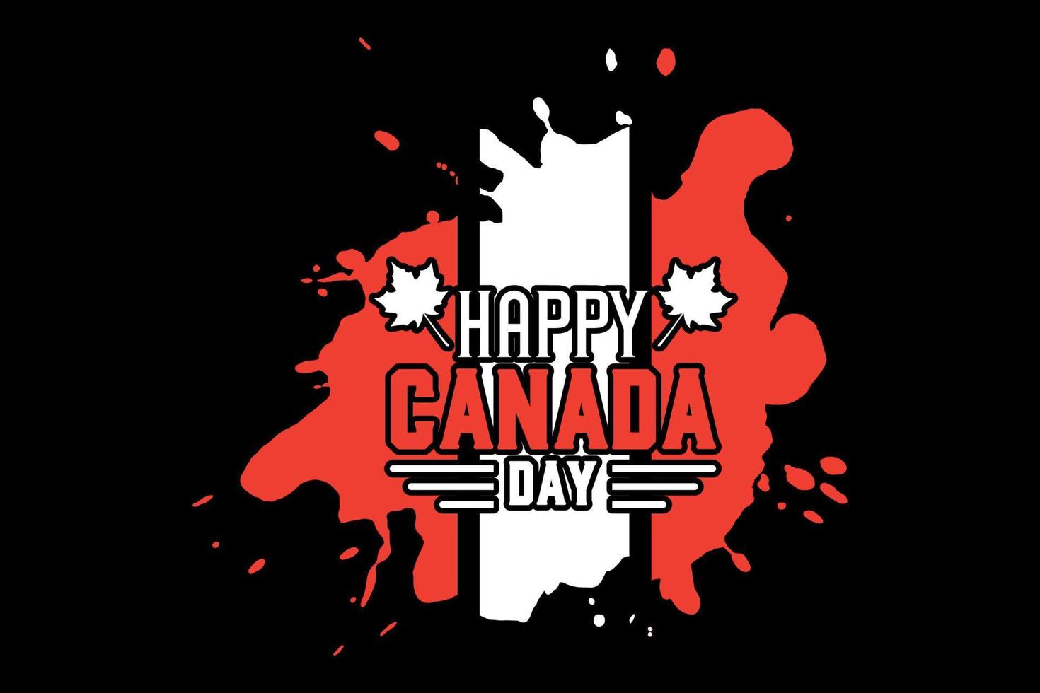 gelukkig Canada dag, dankzegging dag t overhemd ontwerp vector