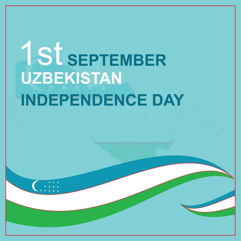 Oezbekistan onafhankelijkheid dag 1e september vector