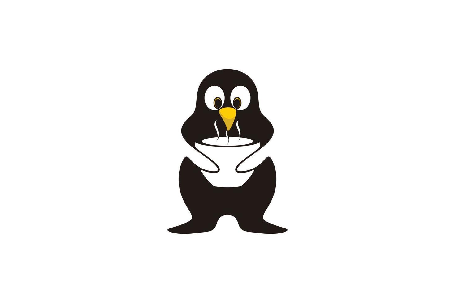 pinguïn logo ontwerp inspiratie vector