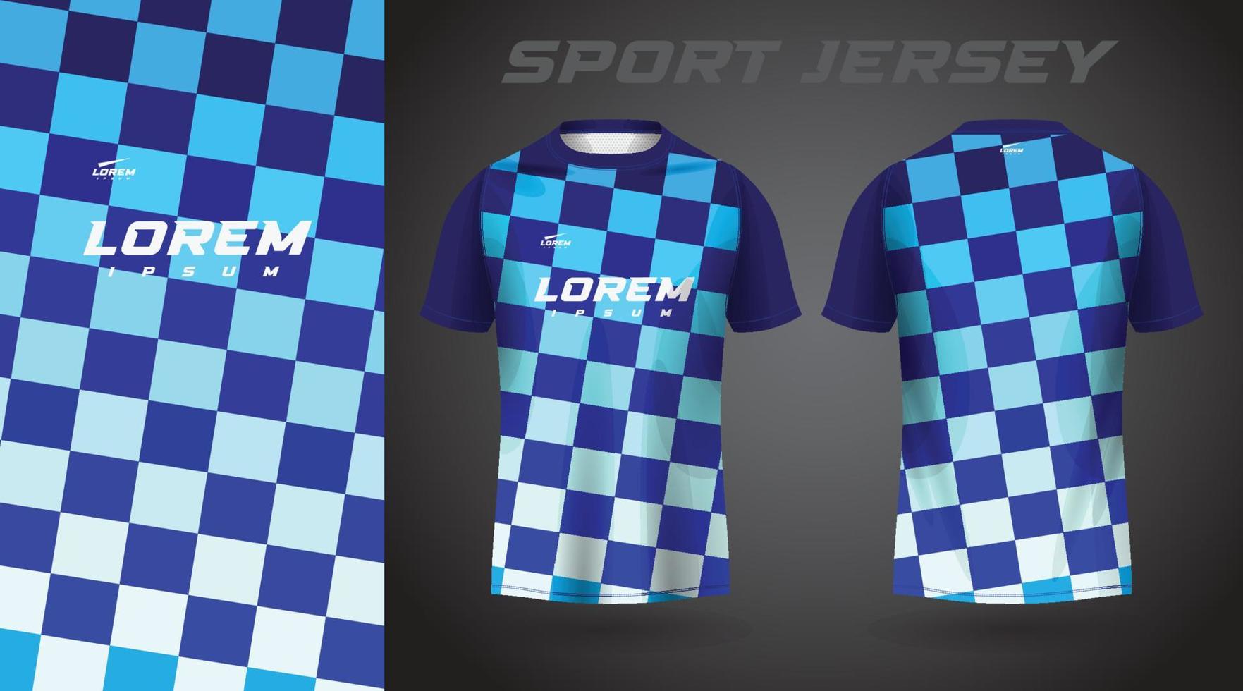 blauw t-shirt sport jersey ontwerp vector