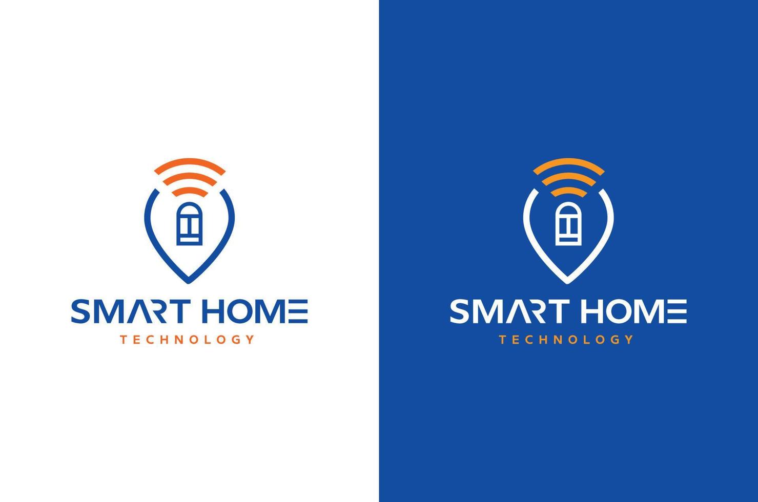 een slim huis technologie logo ontwerp kan worden gebruikt voor huis Wifi onderhoud of internet onderhoud providers ook de is geschikt voor afgelegen controle huis veiligheid vector