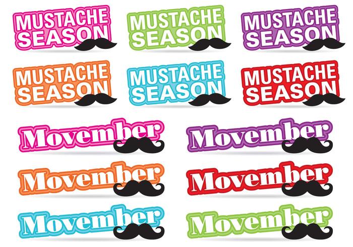 Movember Titel Vectoren