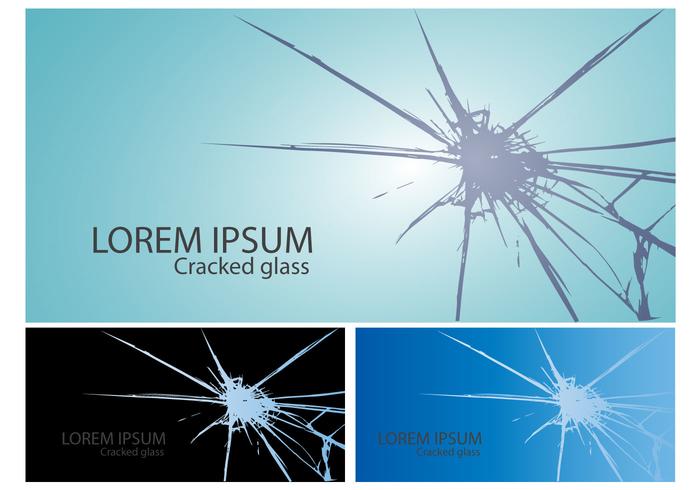 Gebarsten Glasvectoren vector