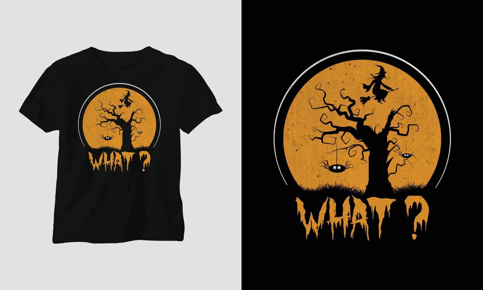 wat halloween speciaal t-shirt met spin vector