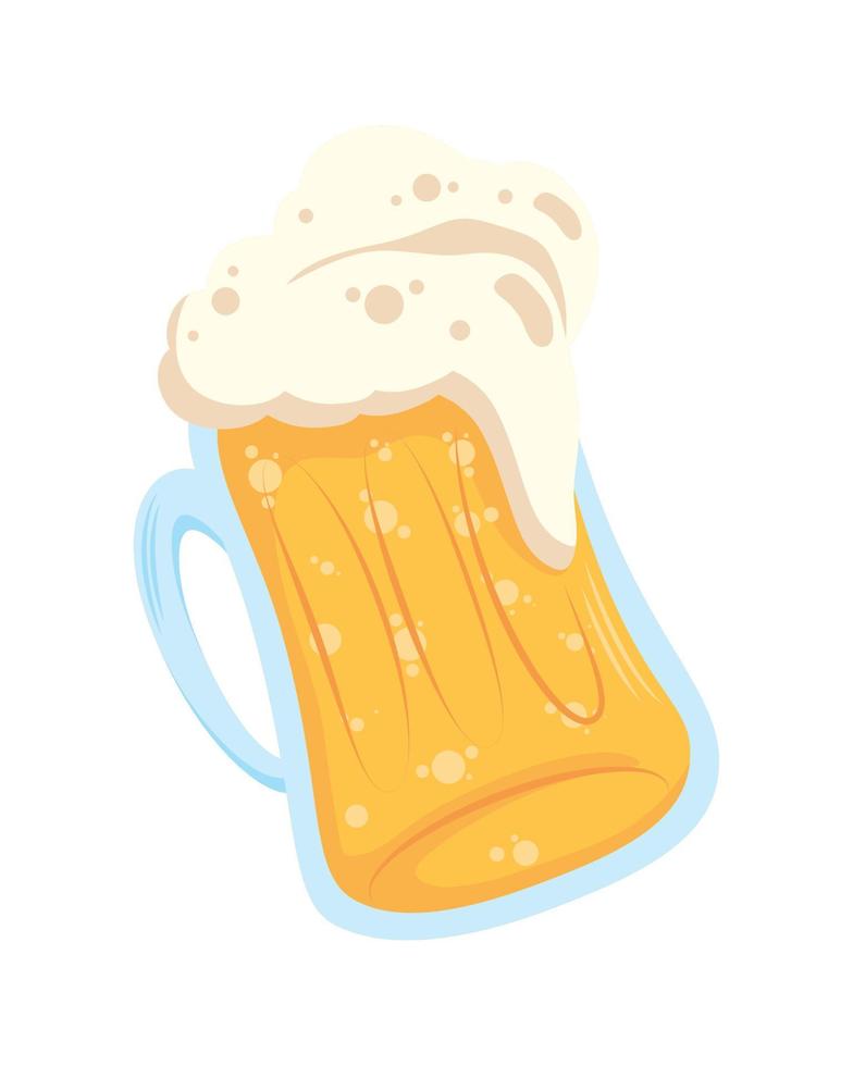 bier en schuim vector