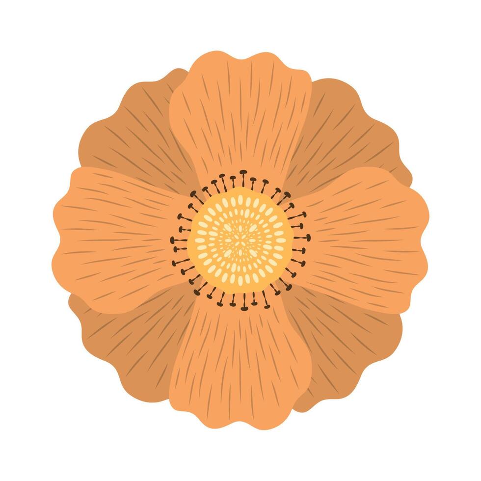 geel mooi bloem vector