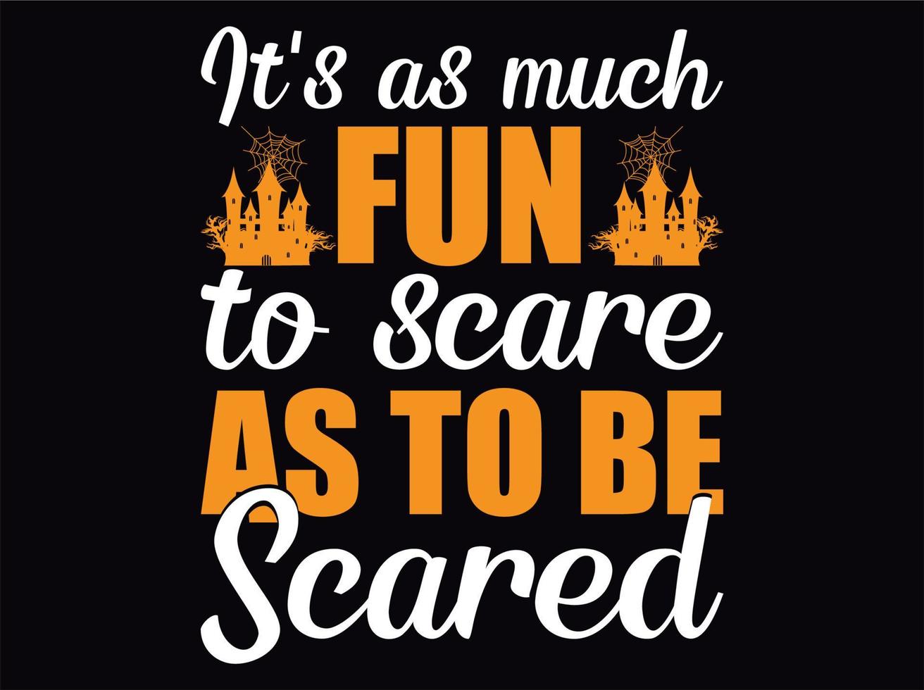 halloween typografie t-shirt ontwerp het dossier vector