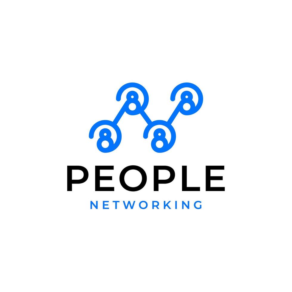 mensen samenspel eenheid netwerk logo icoon sjabloon vector