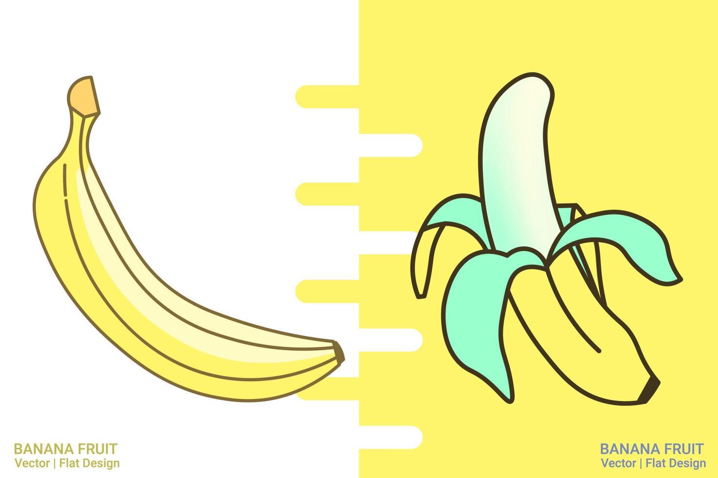 bananen. met een vlak ontwerp stijl. kan worden gebruikt net zo een sticker of uw ontwerp element vector