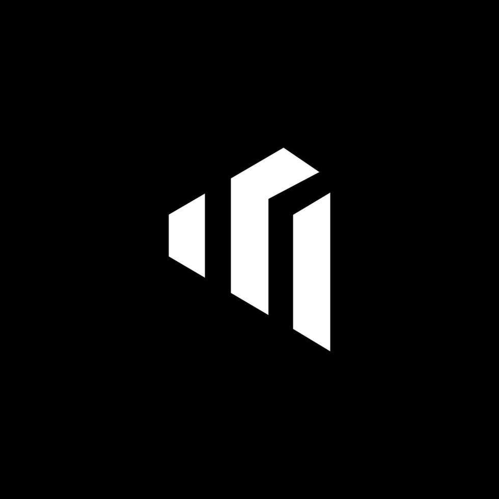 brief m elegant monogram logo vector