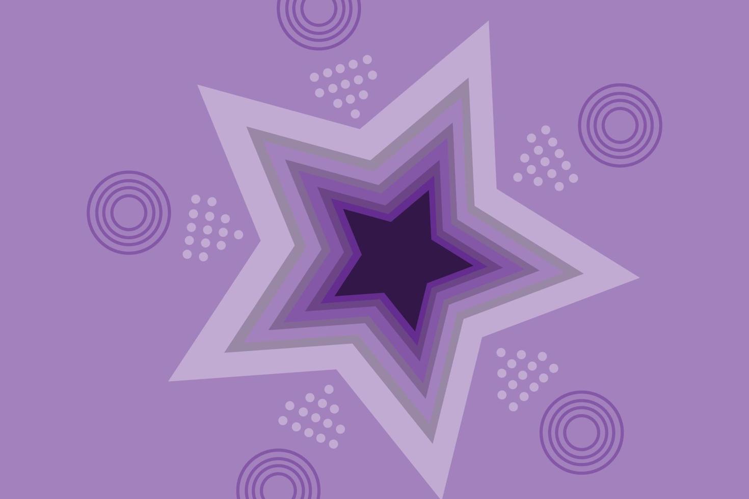 abstract achtergrond van sterren en cirkels met Purper helling kleur vector