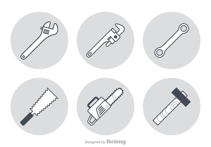 Gratis werkgereedschap vector iconen