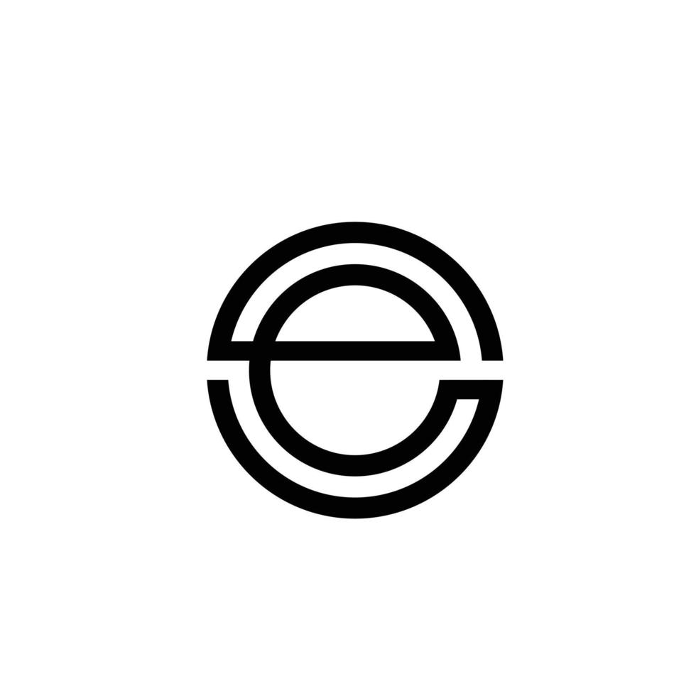 brief e logo ontwerpen vector