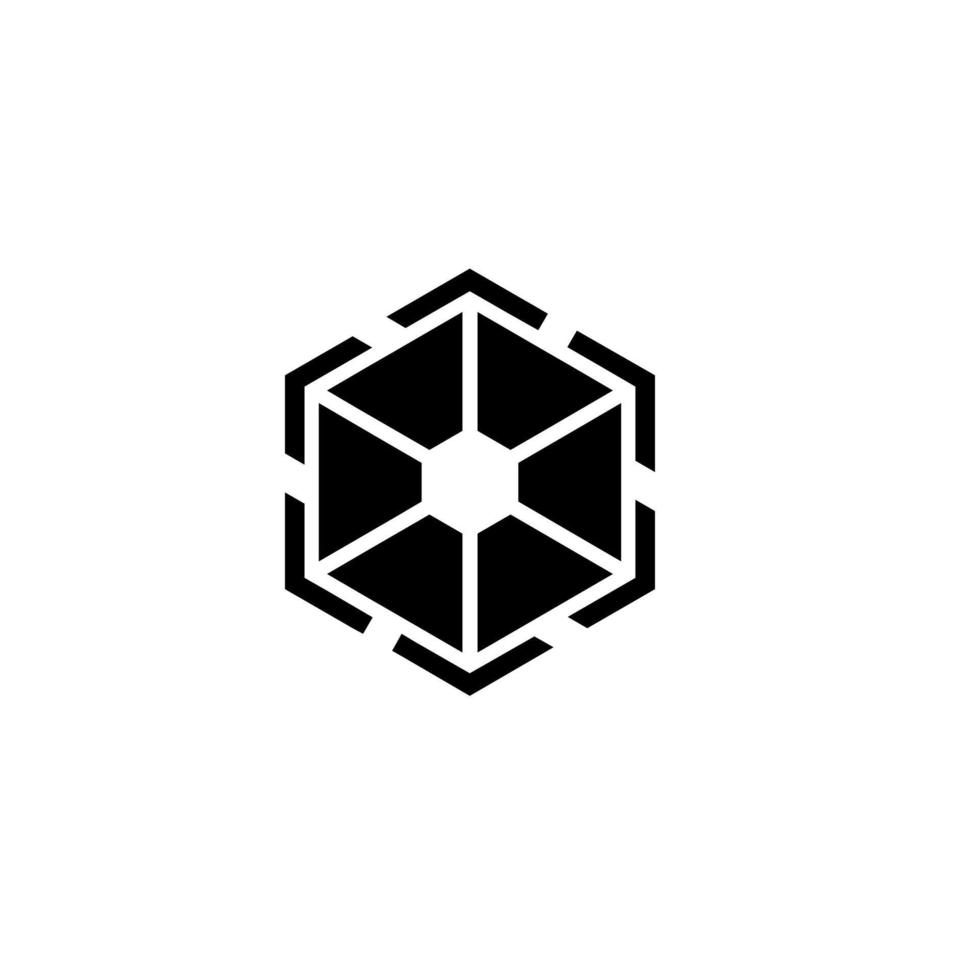 vector ontwerp abstract zeshoek logo icoon pro vector