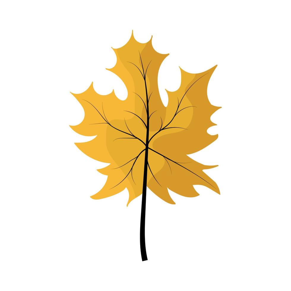 fantasie herfst boom blad. abstract blad vorm voor ontwerp. geïsoleerd Aan wit achtergrond. vector