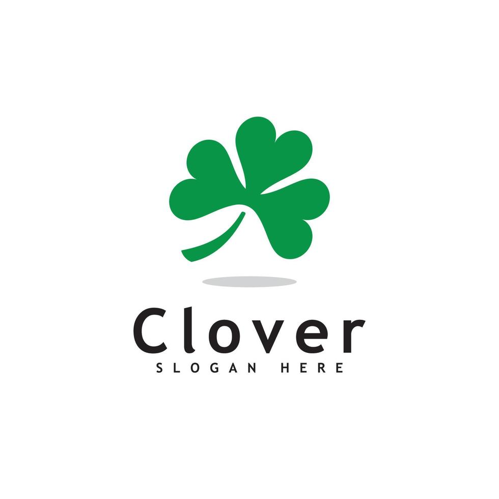 Klaver blad logo sjabloon ontwerp vector