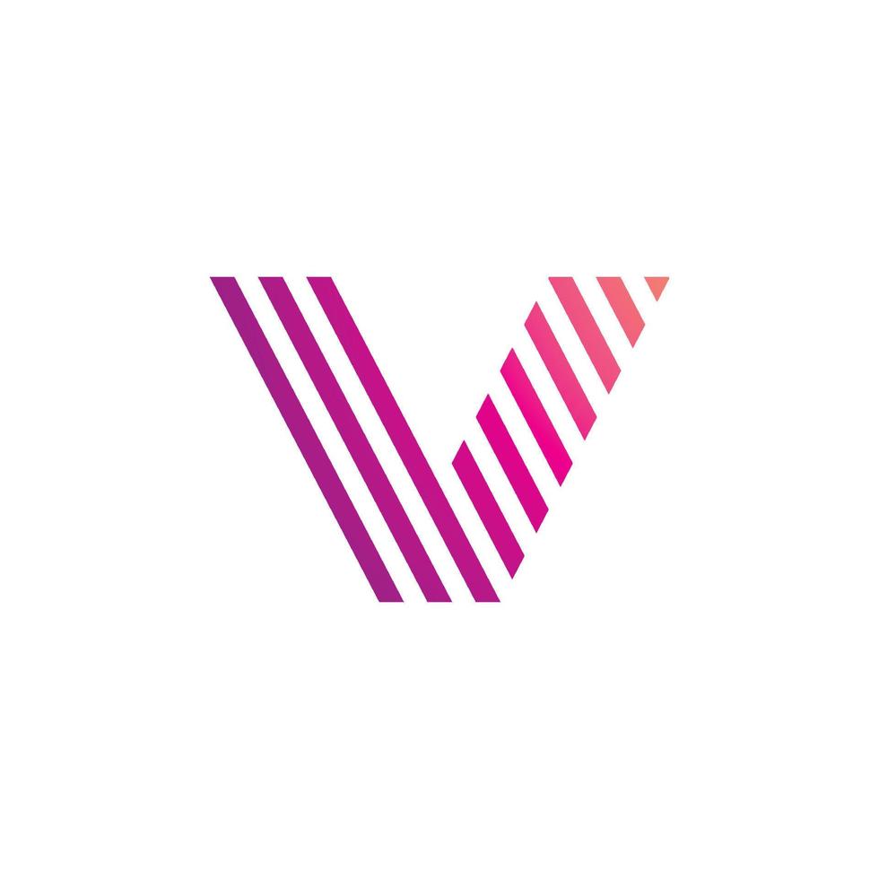 v logo ontwerp en sjabloon. creatief v icoon initialen gebaseerd brieven in vector. vector