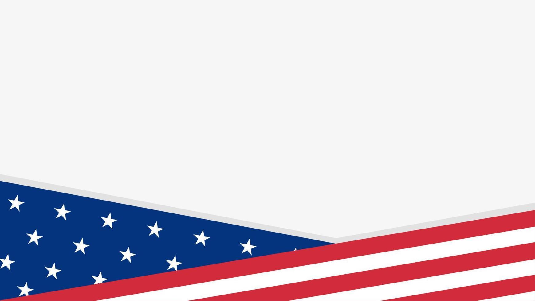 wit achtergrond met Amerikaans vlag geschikt voor Amerika's belangrijk dag vector