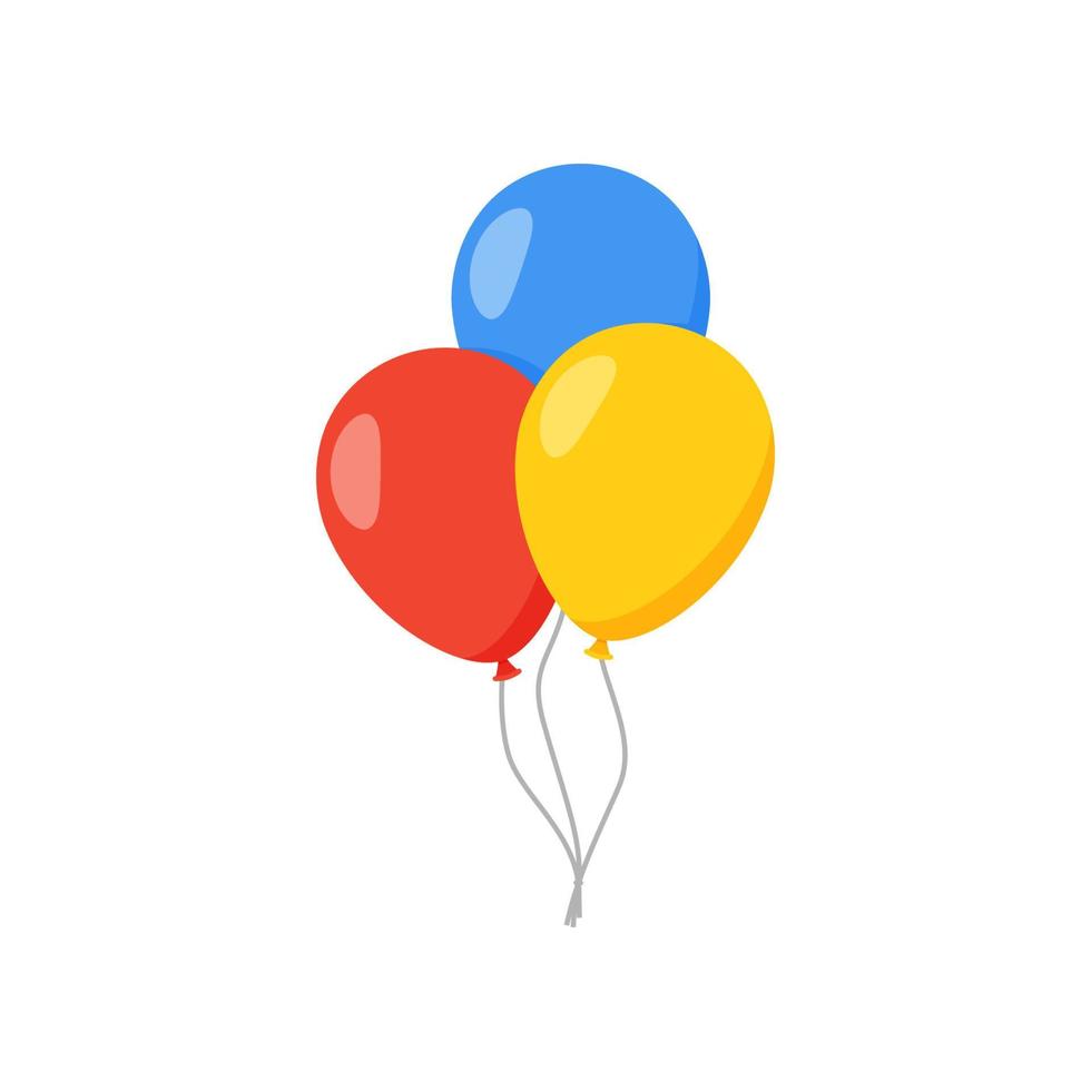 ballon vector, ballon vlak ontwerp geïsoleerd Aan wit baackground vector