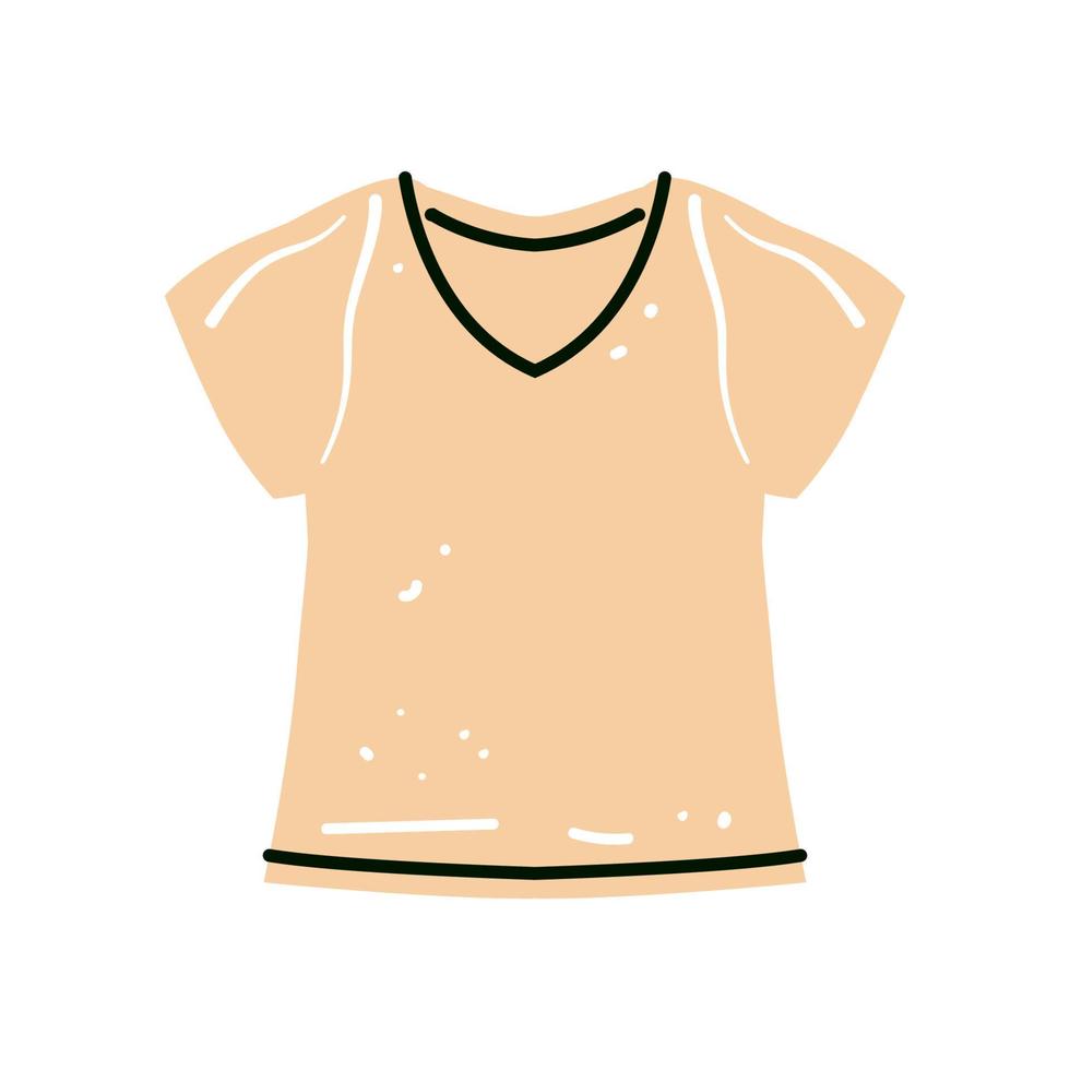 vakantie, vakantie. dingen voor de reiziger. zomer licht kleding t-shirt vector