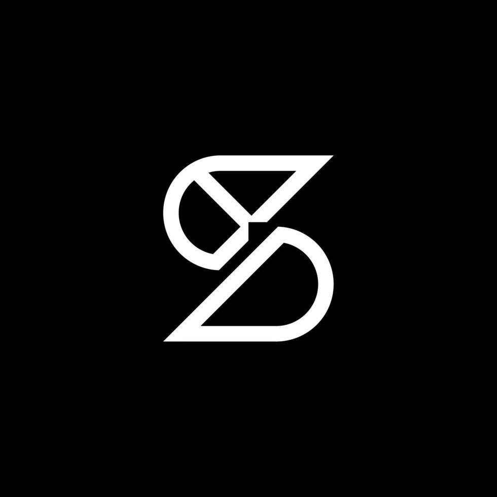 bd brief logo creatief ontwerp met vector grafisch, bd gemakkelijk en modern logo.