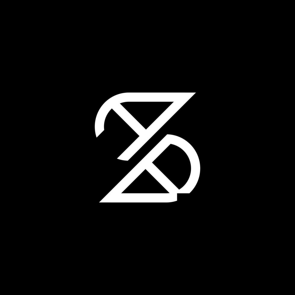 ab brief logo creatief ontwerp met vector grafisch, ab gemakkelijk en modern logo.