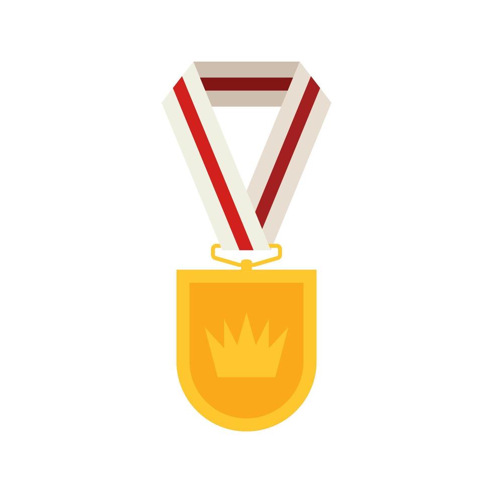 goud medaille met lintje. vector illustratie