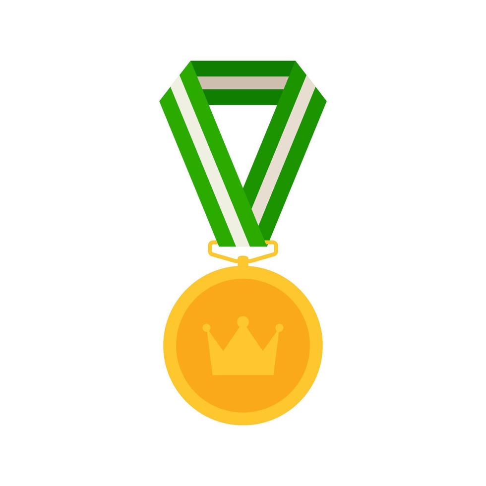 goud medaille met lintje. vector illustratie