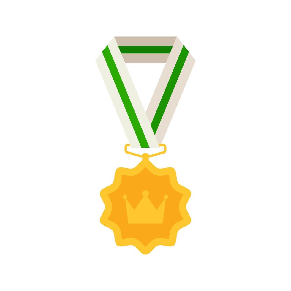 goud medaille met lintje. vector illustratie