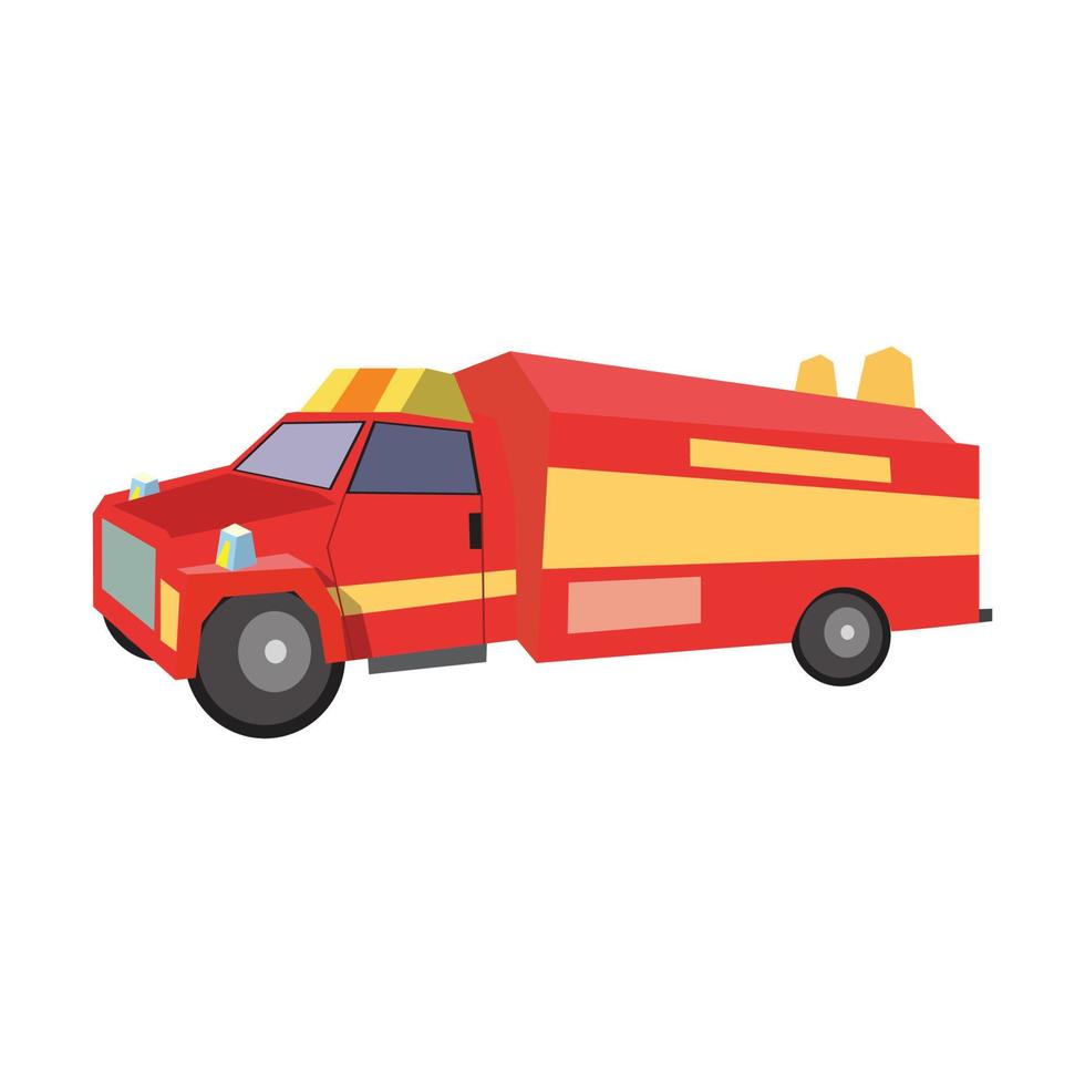 brand vrachtauto icoon. vector illustratie. vlak ontwerp illustratie