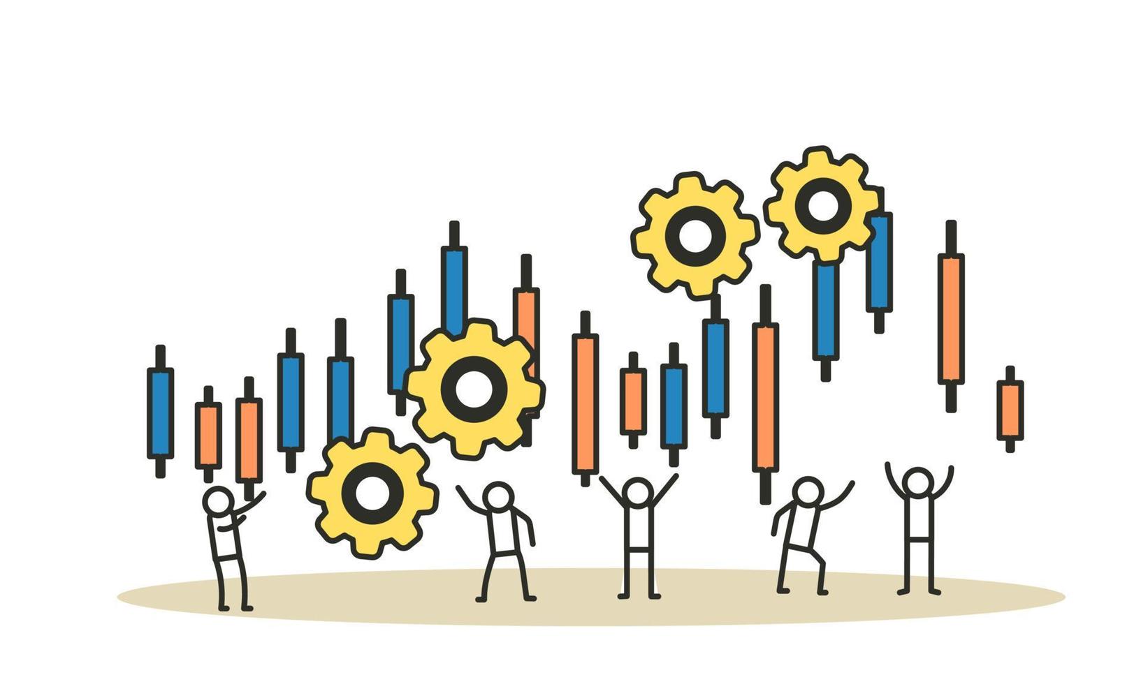 bedrijf werkplaats persoon Mens vector concept illustratie ontwerp. opleiding congres conferentie achtergrond. kantoor team ontwikkeling presentatie werk. banier brainstorming medewerker. carrière project banier