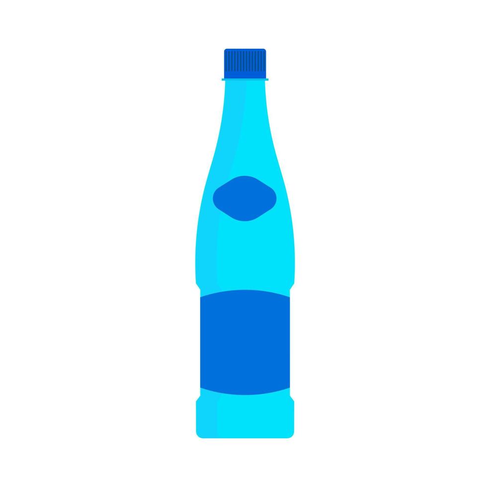 water fles plastic voorwerp natuurlijk levensstijl symbool vector icoon. aqua drinken mineraal Frisdrank blauw. glas drank houder