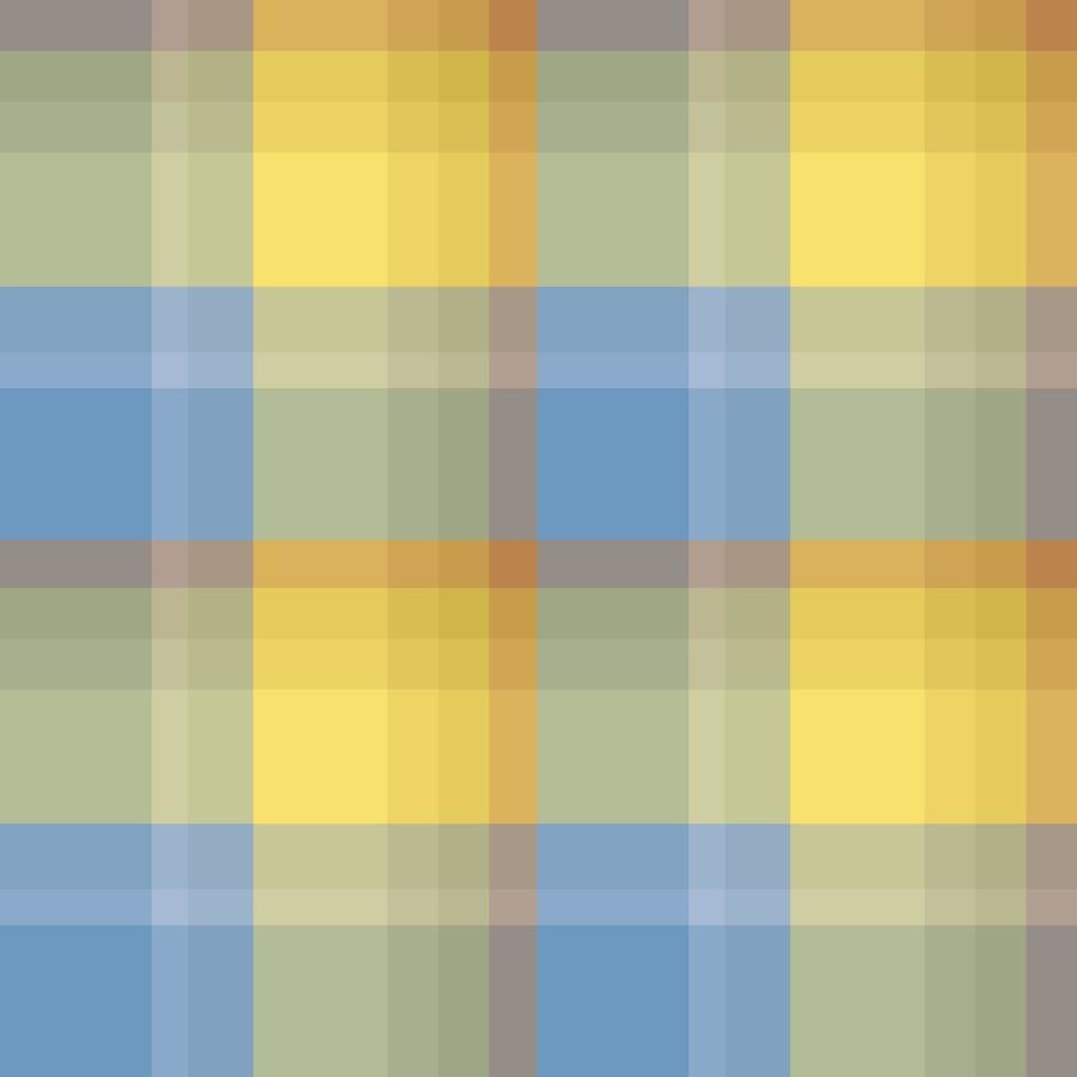 naadloos patroon in elegant discreet geel, blauw en groen grijs kleuren voor plaid, kleding stof, textiel, kleren, tafelkleed en andere dingen. vector afbeelding.