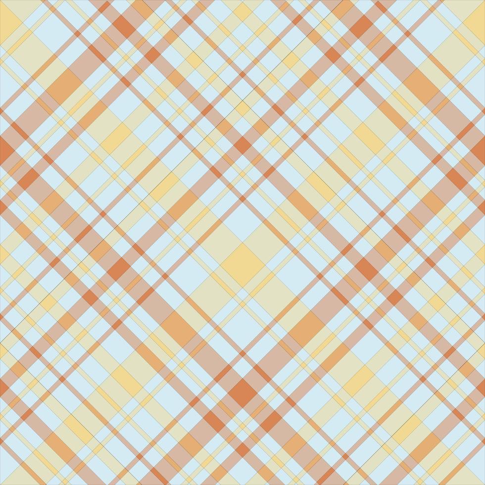 naadloos patroon in zomer geel, oranje en blauw kleuren voor plaid, kleding stof, textiel, kleren, tafelkleed en andere dingen. vector afbeelding. 2