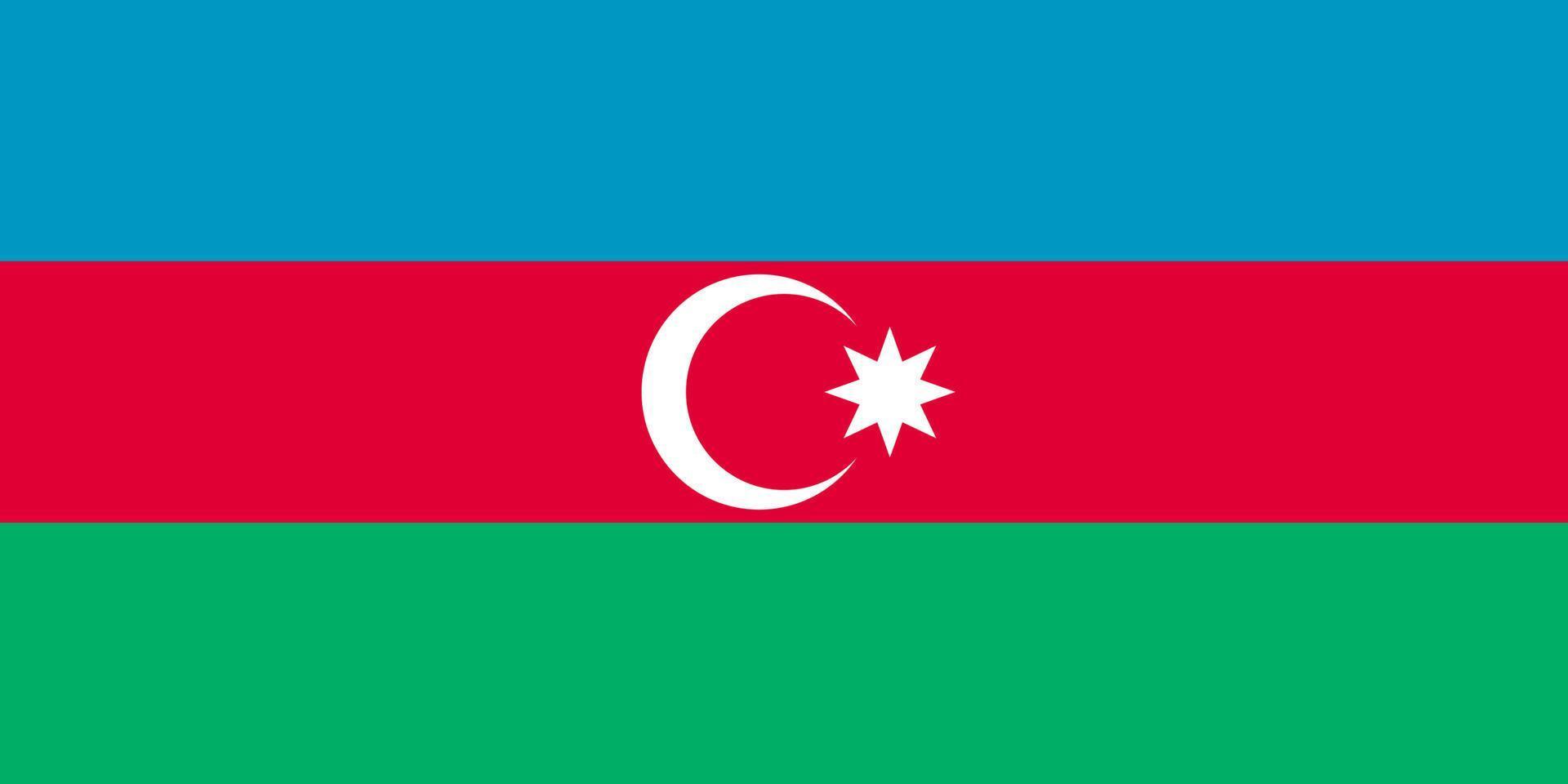 vlag Azerbeidzjan vector illustratie symbool nationaal land icoon. vrijheid natie vlag Azerbeidzjan onafhankelijkheid patriottisme viering ontwerp regering Internationale officieel symbolisch voorwerp cultuur